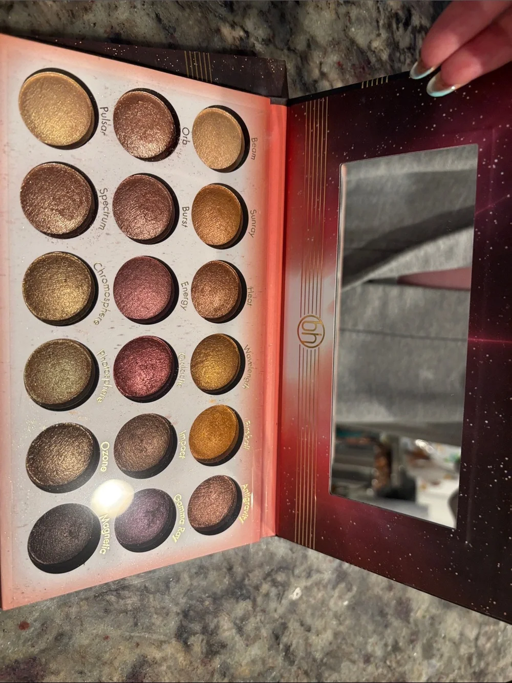 BH Cosmetics Solar Flare Eyeshadow Palette - Pink, Gold, Brown